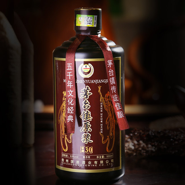 茅臺鎮(zhèn)原漿酒窖藏30 53°500ml醬香型白酒