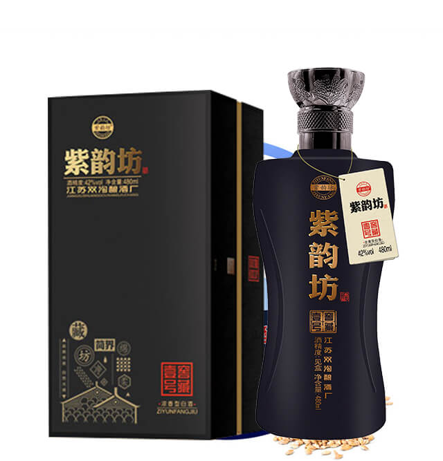 紫韻坊酒窖藏壹號濃香型白酒【480ml×6】