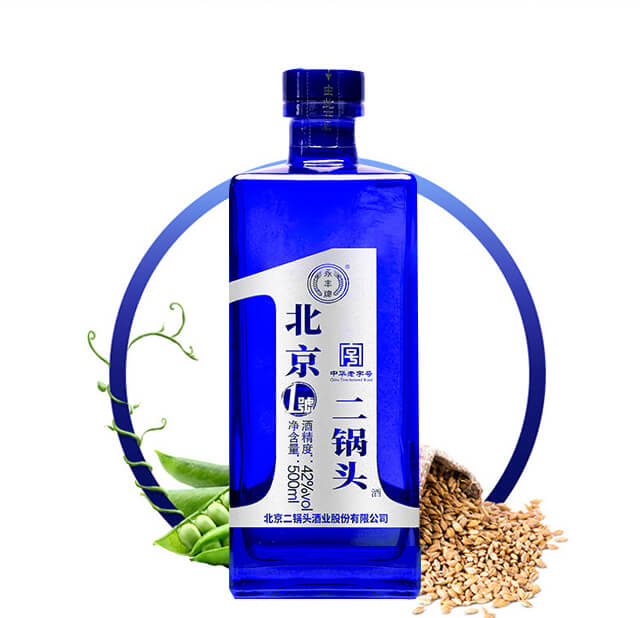 永豐牌北京二鍋頭酒1號(hào)(藍(lán)瓶)清香型白酒【42°500ml】