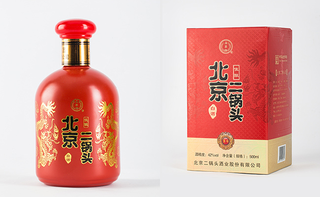 永豐北京二鍋頭佳釀紅龍42度500ml清香型