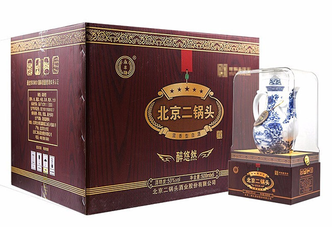 永豐牌北京二鍋頭酒醉悠然濃香型白酒【50°500ml】