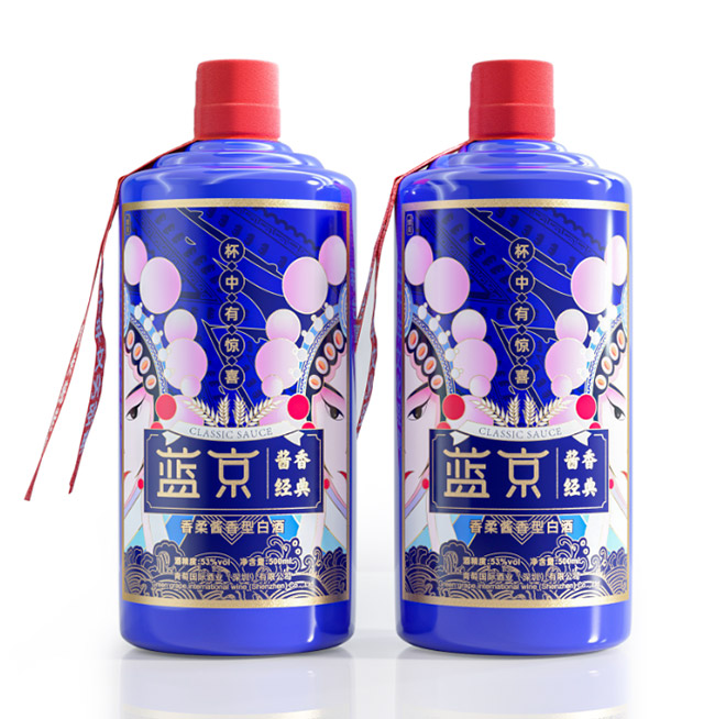 藍京醬香經典白酒柔和醬香型白酒【53°500ml】