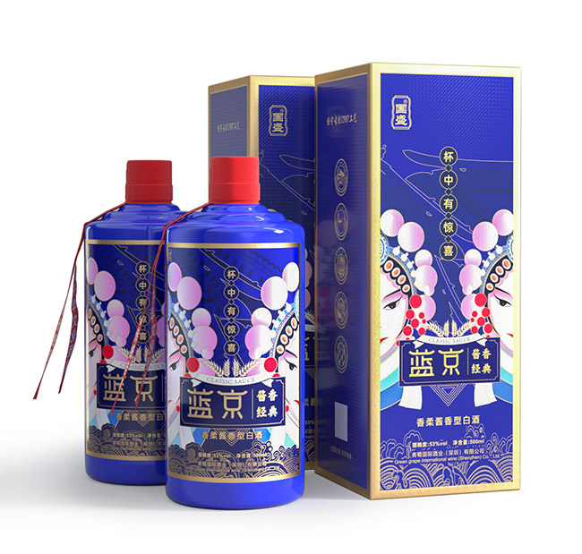 藍京醬香經典白酒柔和醬香型白酒【53°500ml】