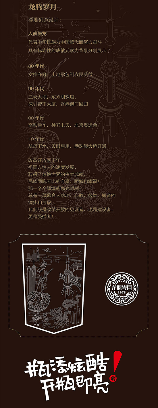 那些年龍騰歲月1978醬香型白酒【53°500ml】