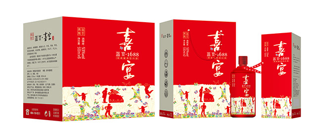 藍(lán)京喜宴酒 柔和醬香型【53° 500ml】