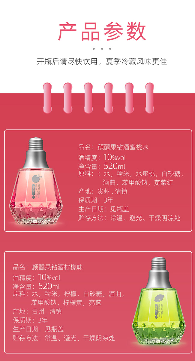 顏醺果鉆酒青檸味【10° 520ml】