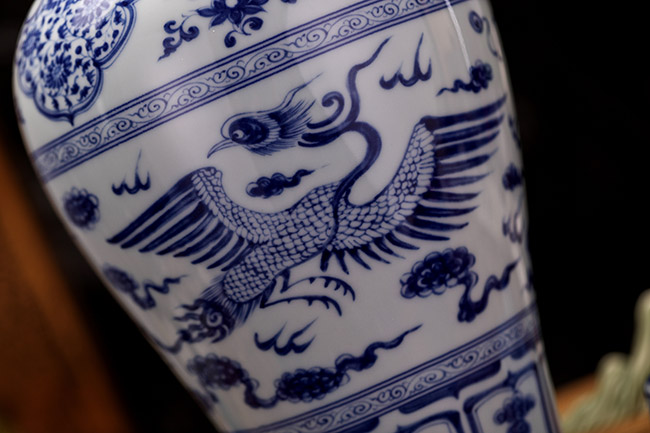 筑春醬酒仿元青花飛鳳紋梅瓶 醬香型【53度 5L】