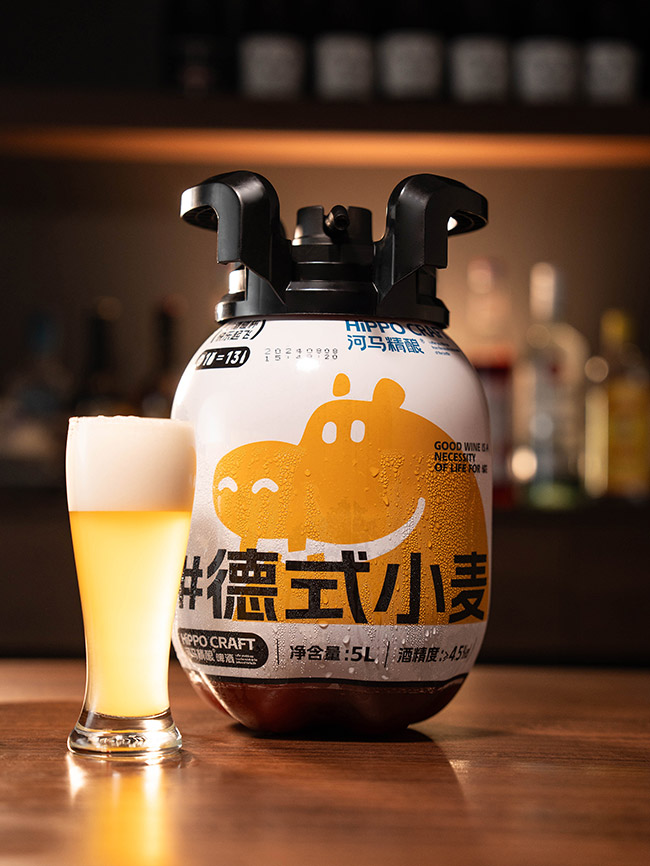 河馬精釀德式小麥白啤酒【11.5° 5L】