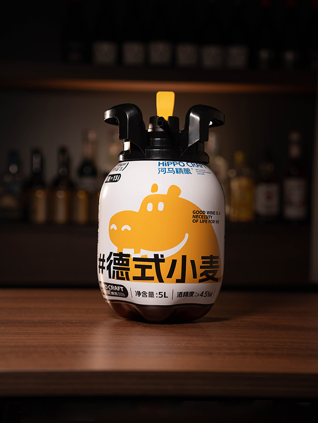 河馬精釀德式小麥白啤酒【11.5° 5L】