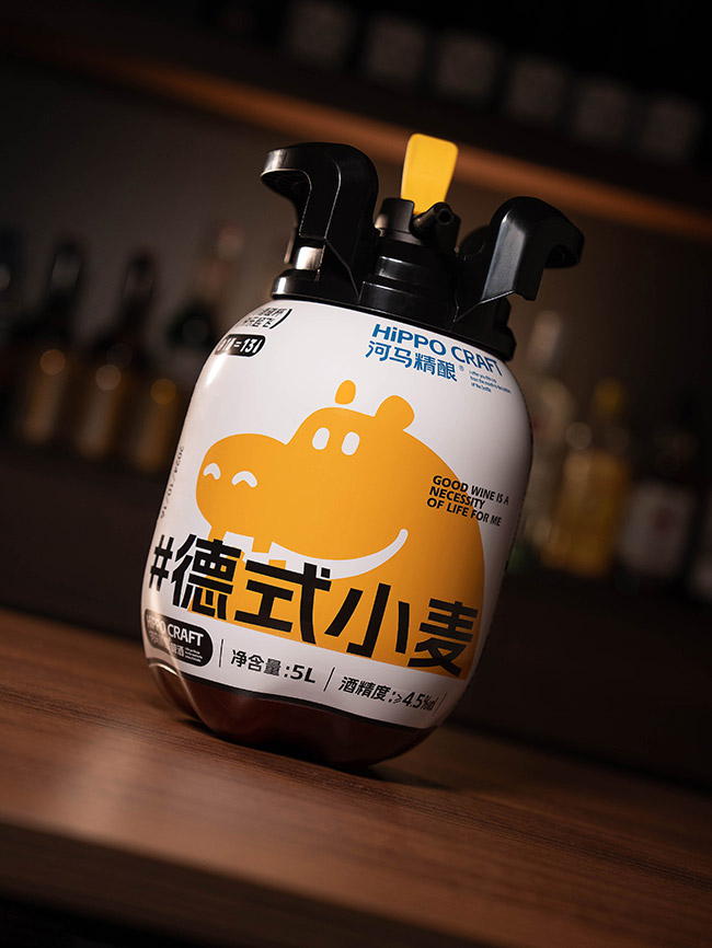 河馬精釀德式小麥白啤酒【11.5° 5L】