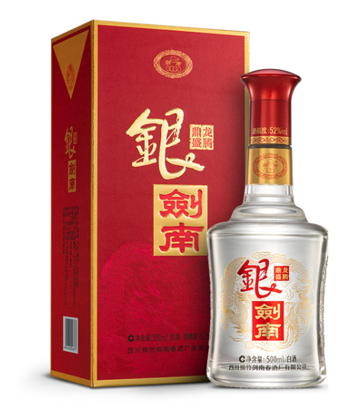 銀劍南酒龍騰鼎盛 濃香型【52° 500ml】