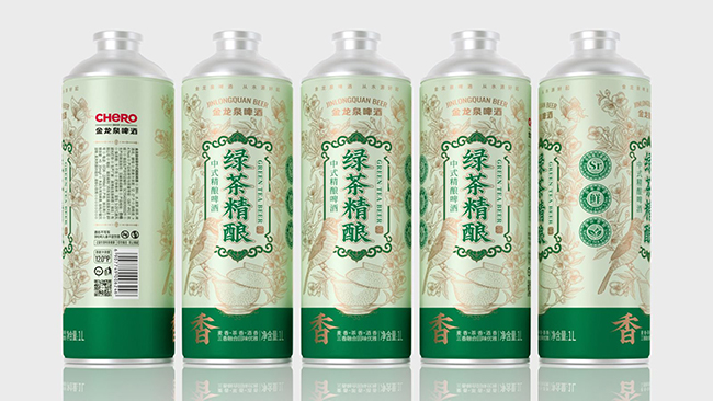 金龍泉啤酒綠茶精釀啤酒【1L】