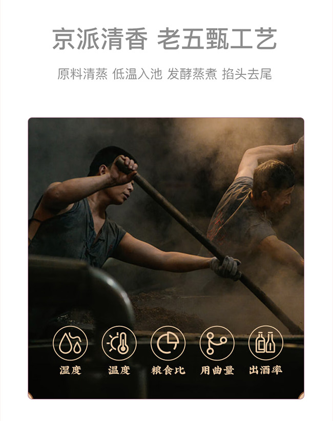 永豐牌北京二鍋頭酒純粹·藍(lán)標(biāo) 清香型白酒【42° 500ml】